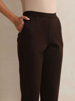 Thumbnail for trueBrowns Brown Woollen Pants