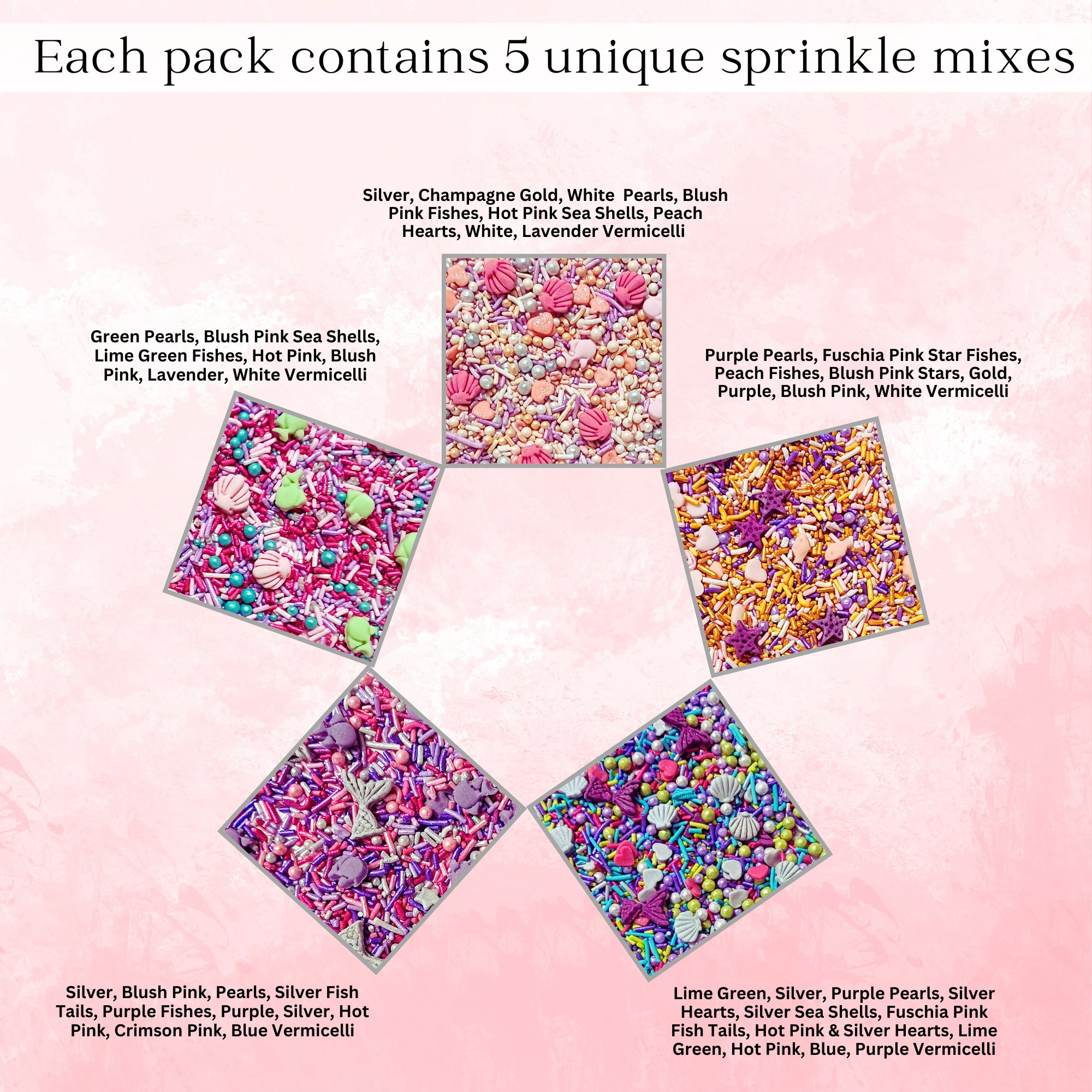 under the sea sprinkles for decorations 03 100 g