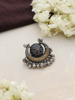 Thumbnail for trueBrowns Silver Gold Tone Stone Ring - Distacart