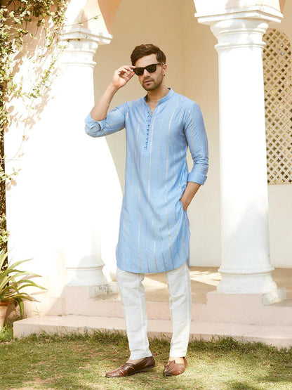 Fabmade Elegance In Every Thread Must Have The Sequins Embroidered Chanderi Silk Kurta - Distacart