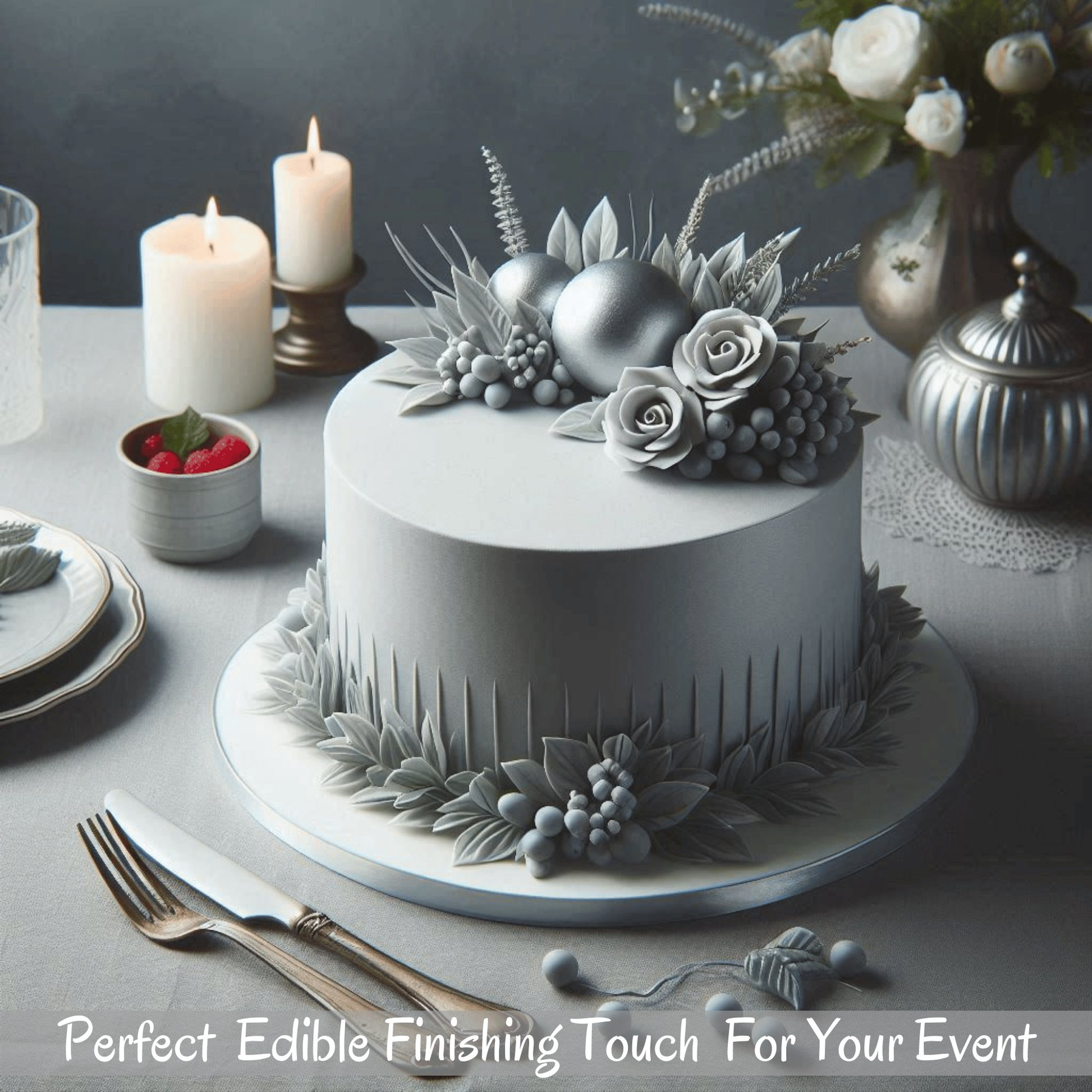 confect shimmering silver sugar paste br b 900 gms b