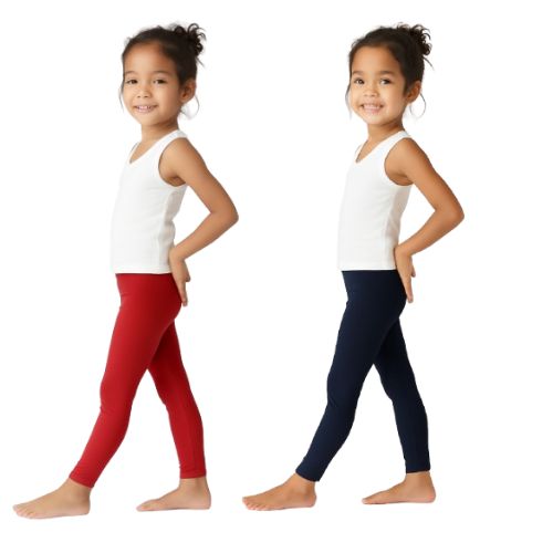 Chilins Lycra Blue,Red Cotton Legging for Girls - Distacart