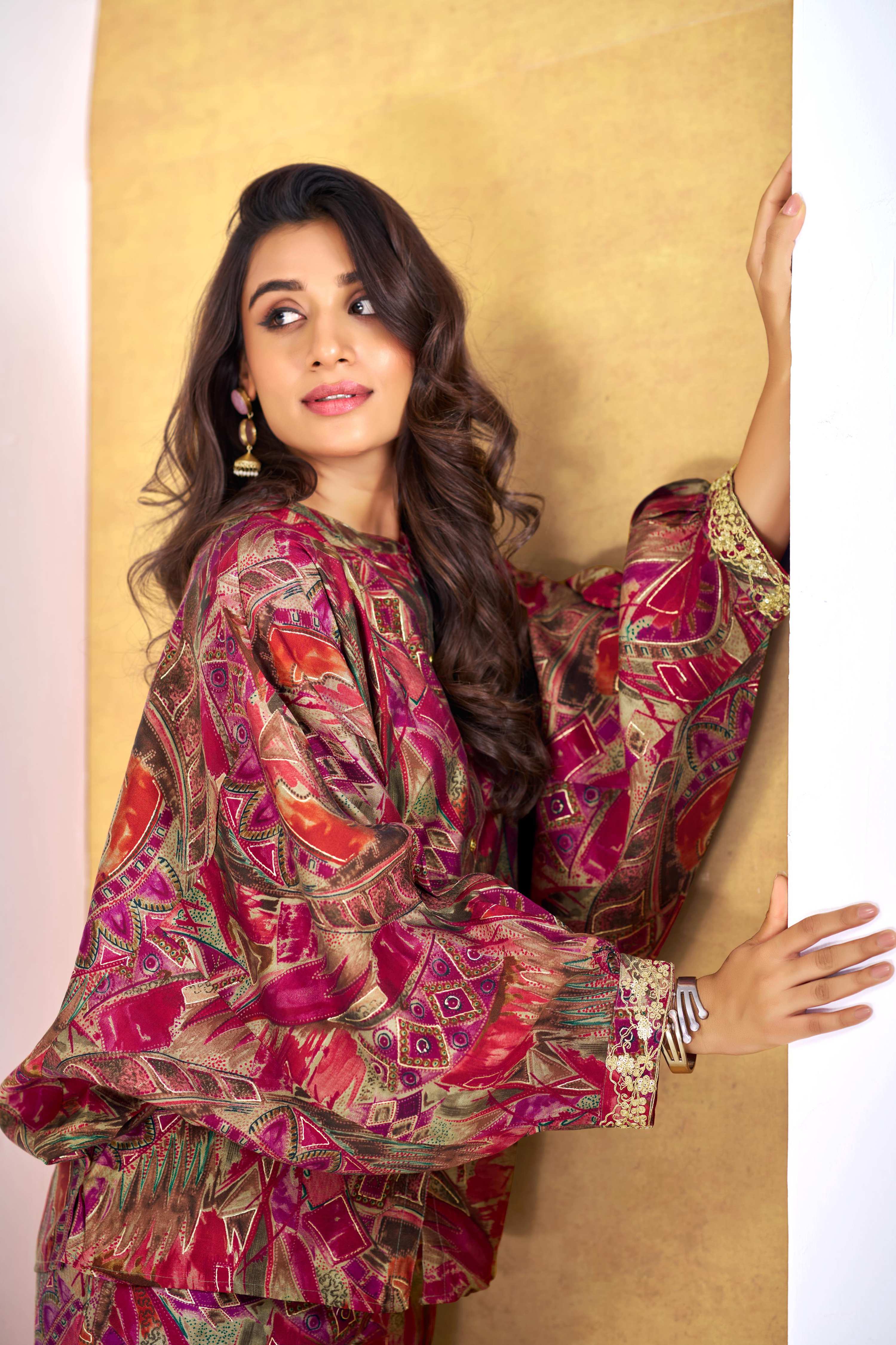 BulBul Mehzabin Red Co-Ord Set