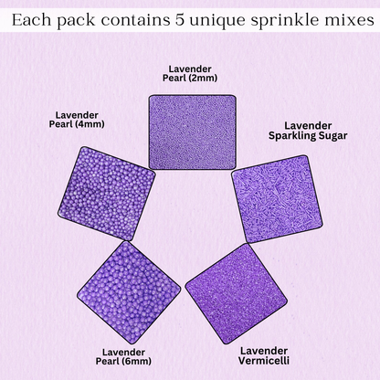 confect sprinkles for cakes cupcakes decoration usp lavender