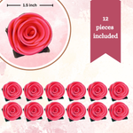 Thumbnail for sugar roses for cake cupcake decoration hot pink 120 gms