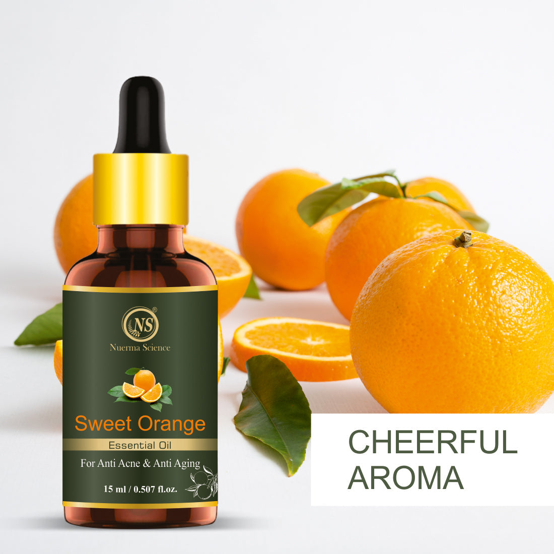 Nuerma Science Sweet Orange Essential Oil for Anti-Acne & Anti-Aging