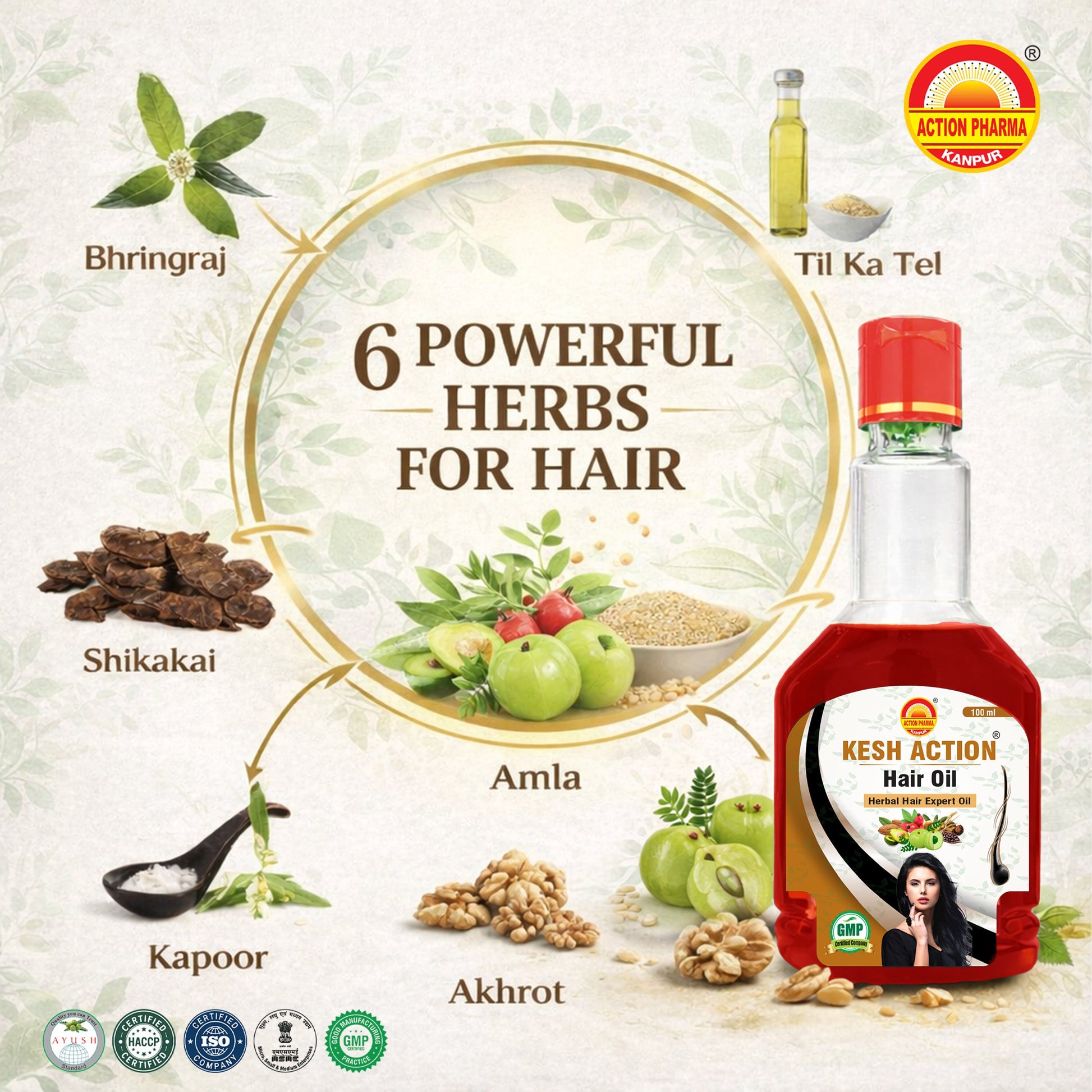 Action Pharma Kesh Action Hair Oil - Distacart