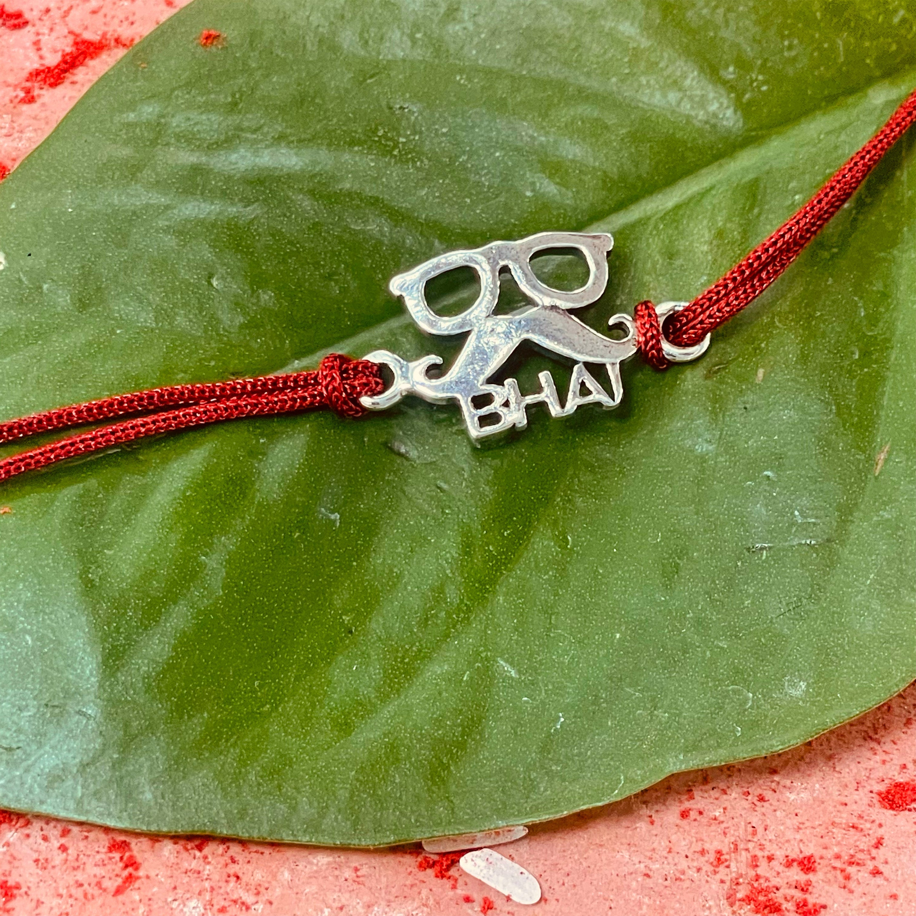 trueBrowns Sterling Silver Chashmish Bhai Thread Rakhi - Distacart