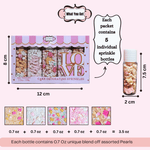 Thumbnail for confect girls baby shower sprinkles edible sprinkles mix heart teddy baby feed bottle baby feet sprinkles pack of 5 baby shower 18