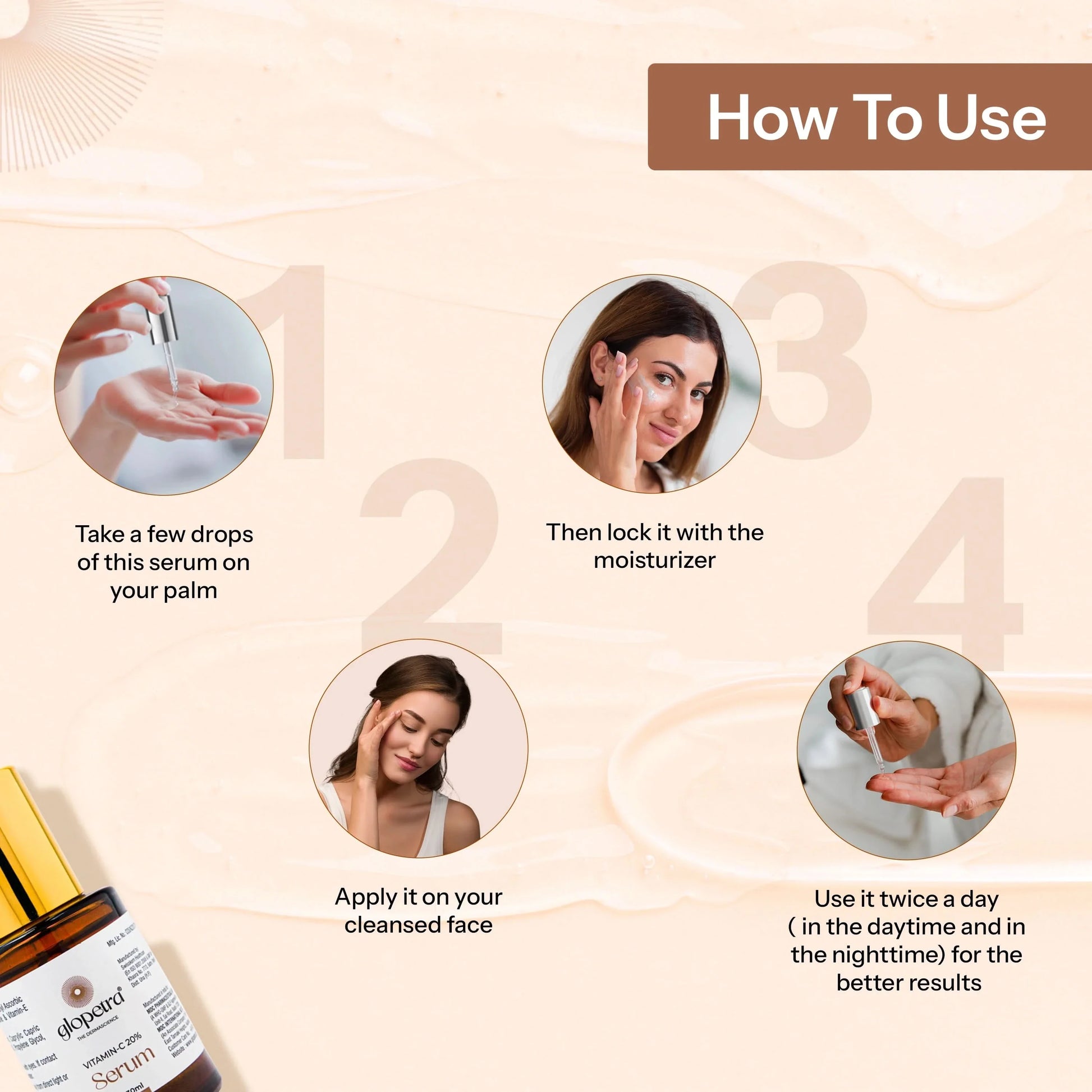 Glopetra Vitamin C Serum For Dull Skin - Dista