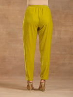 Thumbnail for trueBrowns Lime Velvet Pant - Distacart