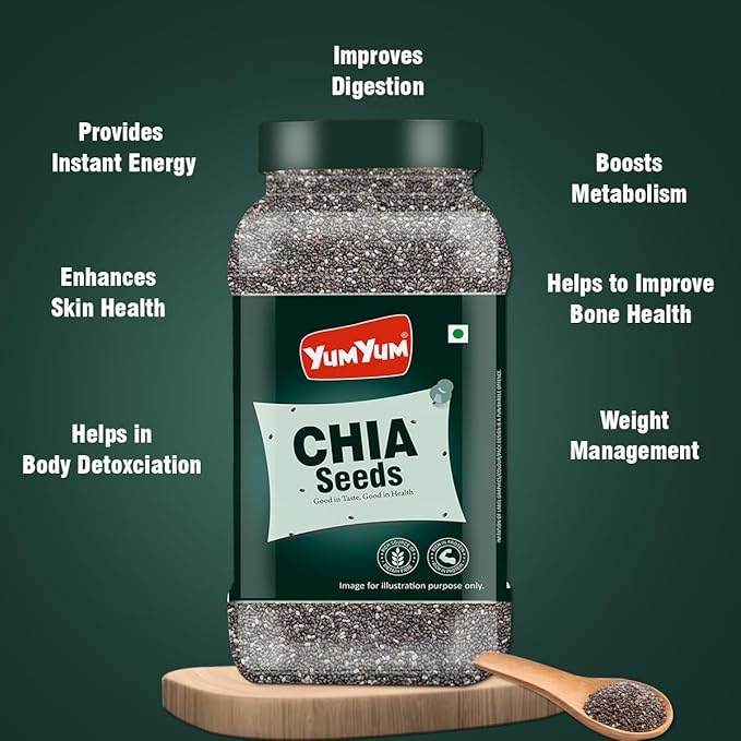 Yum Yum Raw Chia Seeds Jar - Dista