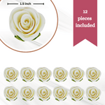 Thumbnail for sugar flowers for cake cupcake decoration white 120 gms