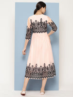Thumbnail for Ahalyaa Ethnic Motifs Printed Midi Empire Dress - Distacart
