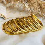 Thumbnail for Tehzeeb Creations Women's Golden Viral Spiral Bangle For Girl And Women - Distacart