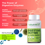 Thumbnail for Health Veda Organics Digestive Enzyme Capsules - Distacart