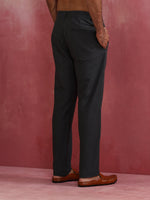 Thumbnail for trueBrowns Men's Charcoal grey Cotton Twill Pants - Distacart