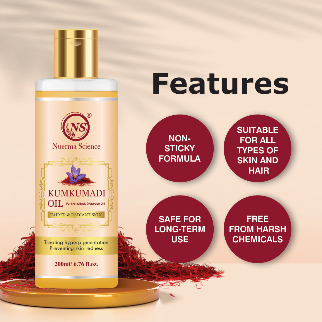 Nuerma Science Kumkumadi Oil | Your Elixir for Radiant Skin & Body