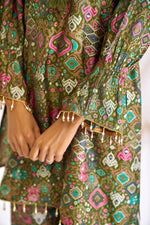 Thumbnail for BulBul Pratiksha Olive Co-Ord Set