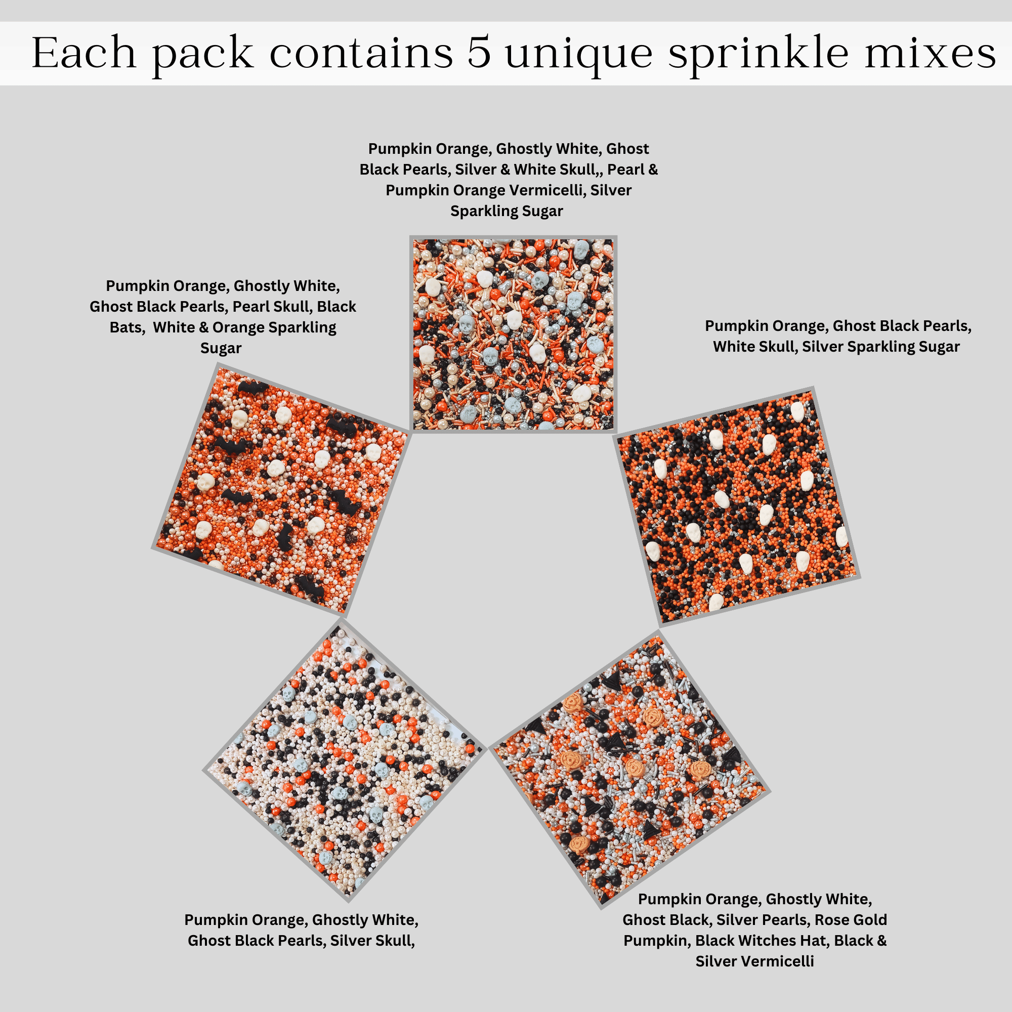 confect halloween sprinkles multipack 3 100 gms