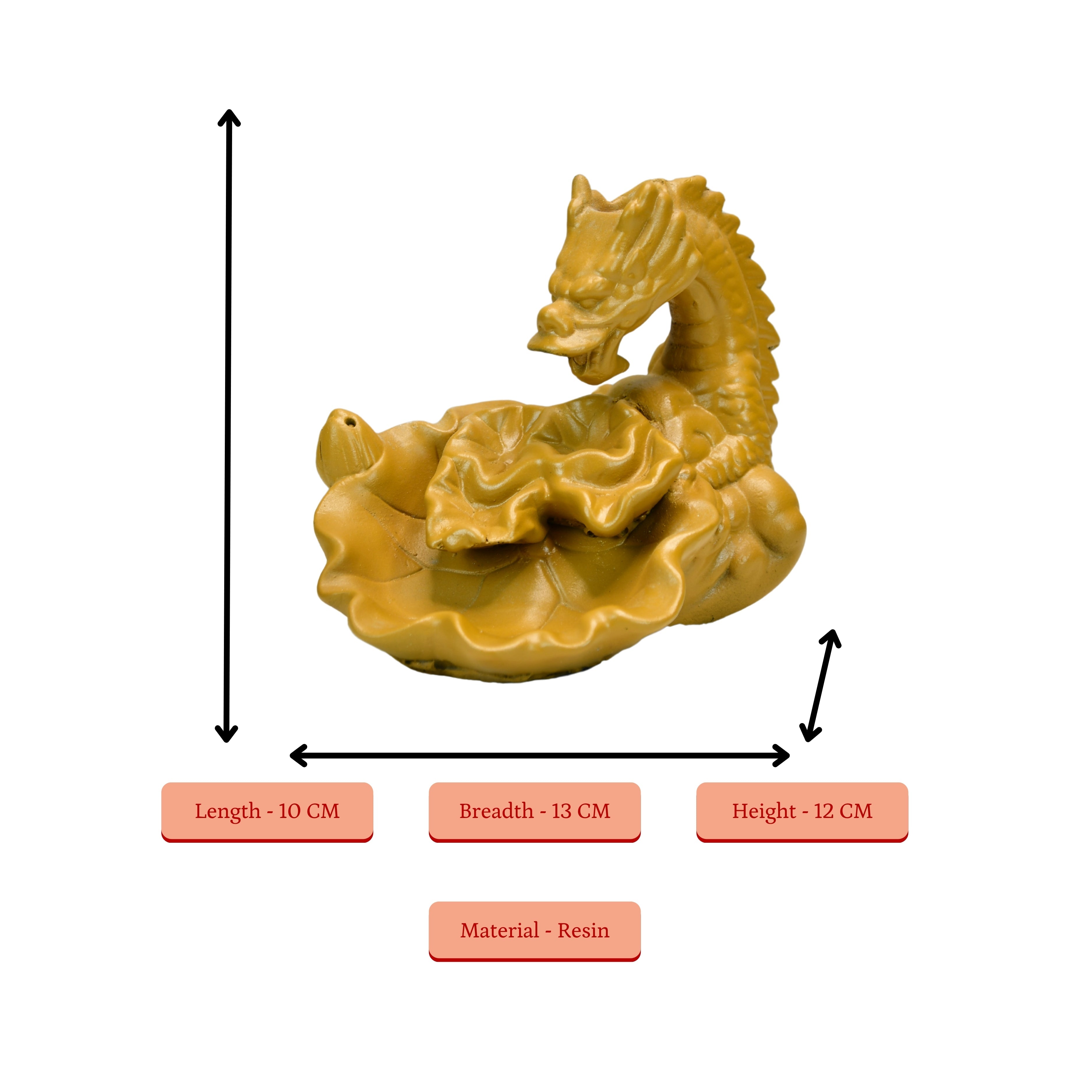 Dragon Smoke Fountain by Sowpeace / Beautiful Resin Showpiece for Home Decor