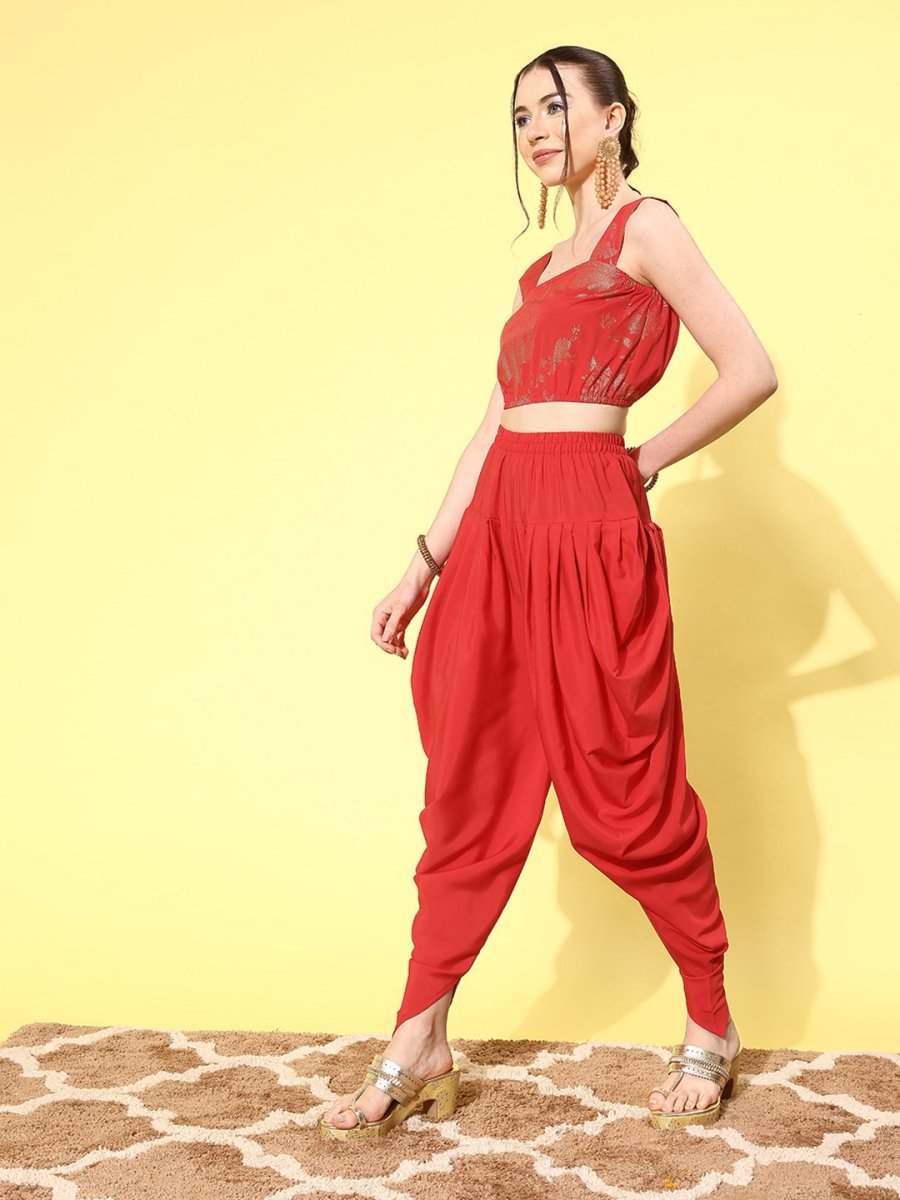Ahalyaa Printed Co-Ords With Shrug - Distacart