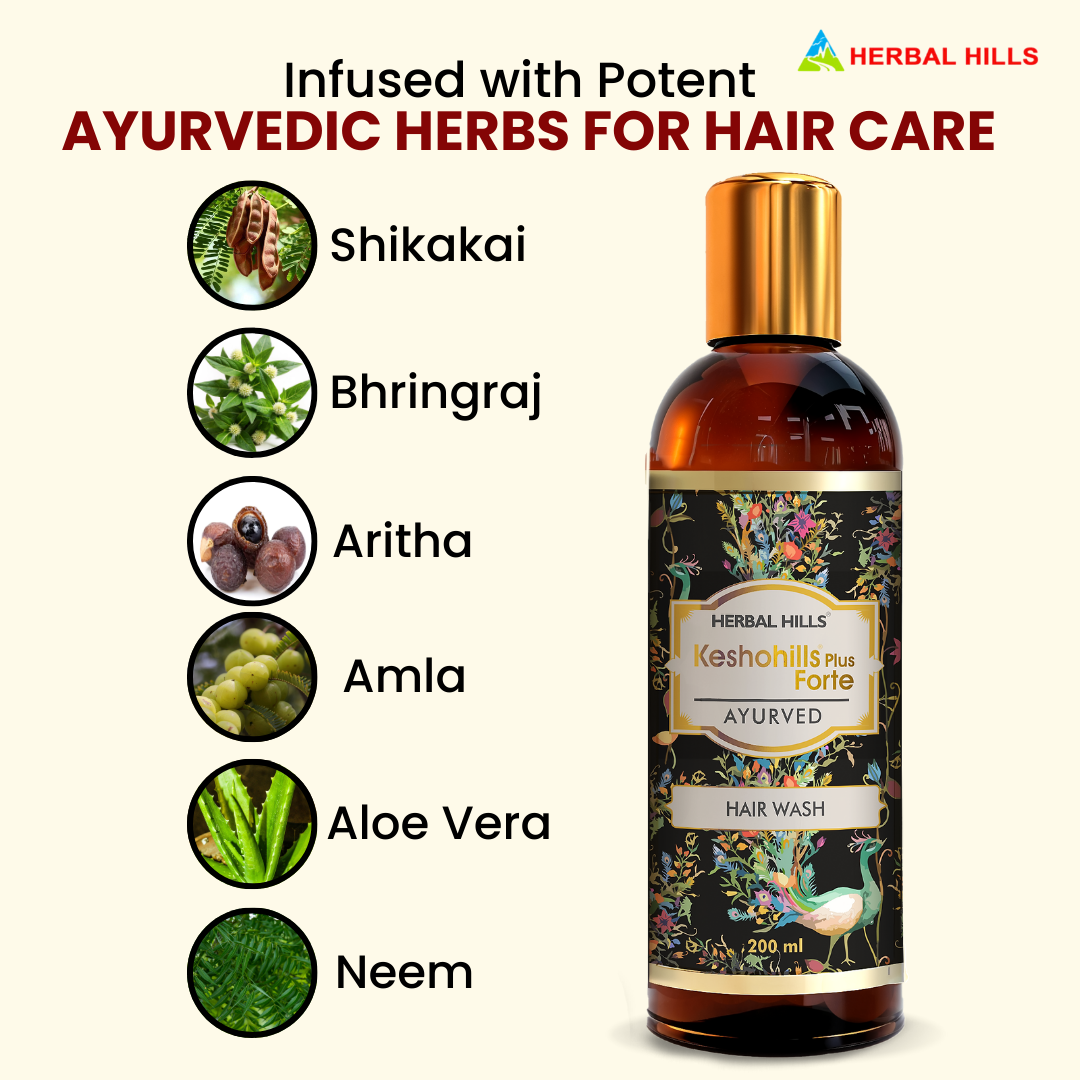 Herbal Hills Keshohills Plus Forte Hair Wash - Distacart