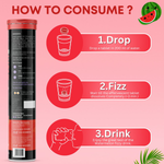 Thumbnail for BOOSTIQ Apple Cider Vinegar Effervescent Tablets - Watermelon Flavour - Distacart