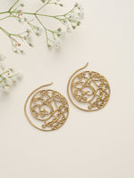 Thumbnail for trueBrowns Brass Circular Swirl Earrings - Distacart