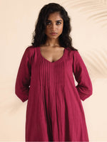 Thumbnail for trueBrowns Carrot Cotton Dobby Kurta Pant Set - Distacart