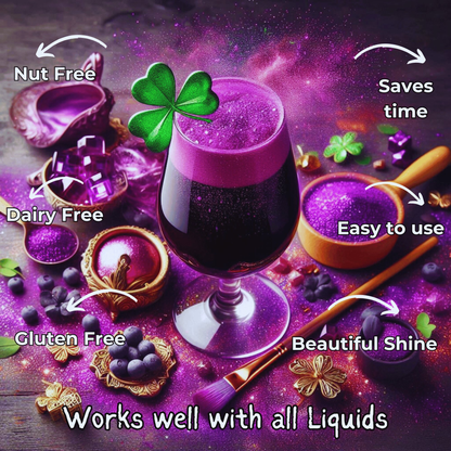 iris purple edible luster dust 5 g