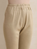 Thumbnail for trueBrowns Beige Woollen Leggings