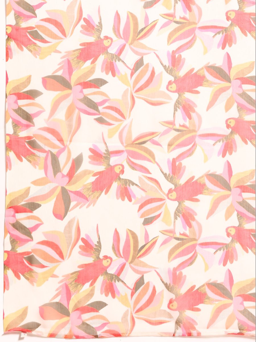 Ahalyaa Floral Poly Chiffon Saree - Distacart