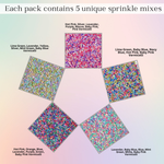 Thumbnail for confect rainbow magic sprinkles mix colourful celebration sprinkles for cake decor 140 gms rainbow sprinkles 02