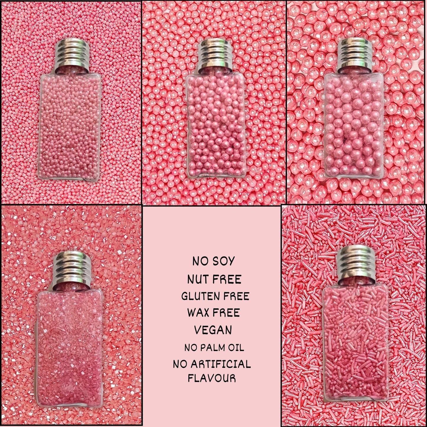 confect sprinkles for cakes cupcakes decoration usp 27baby pink