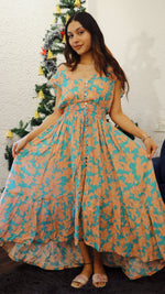 Thumbnail for Noroke Bamboo Flowy Floral Dress - Printed - Distacart