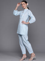 Thumbnail for Ahalyaa Floral Print Gotta Patti Pure Cotton Ethnic Co-Ords - Distacart