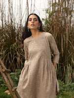 Thumbnail for trueBrowns Khaki Cotton Embroidered Co-ord Set