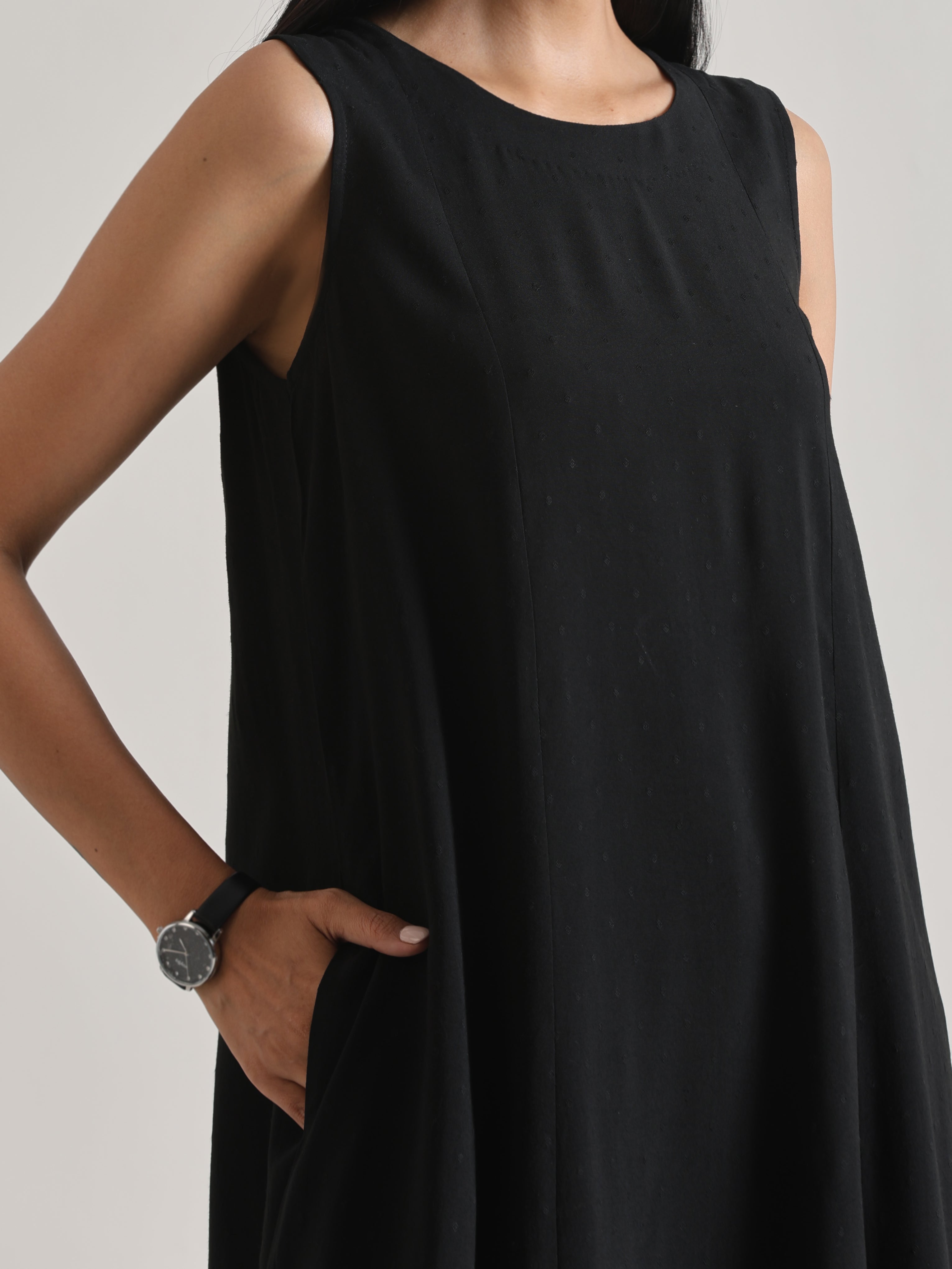 trueBrowns Black Panelled Co-ord Set - Distacart