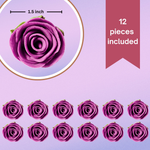 Thumbnail for sugar roses for cake cupcake decoration fuchsia pink 120 gms