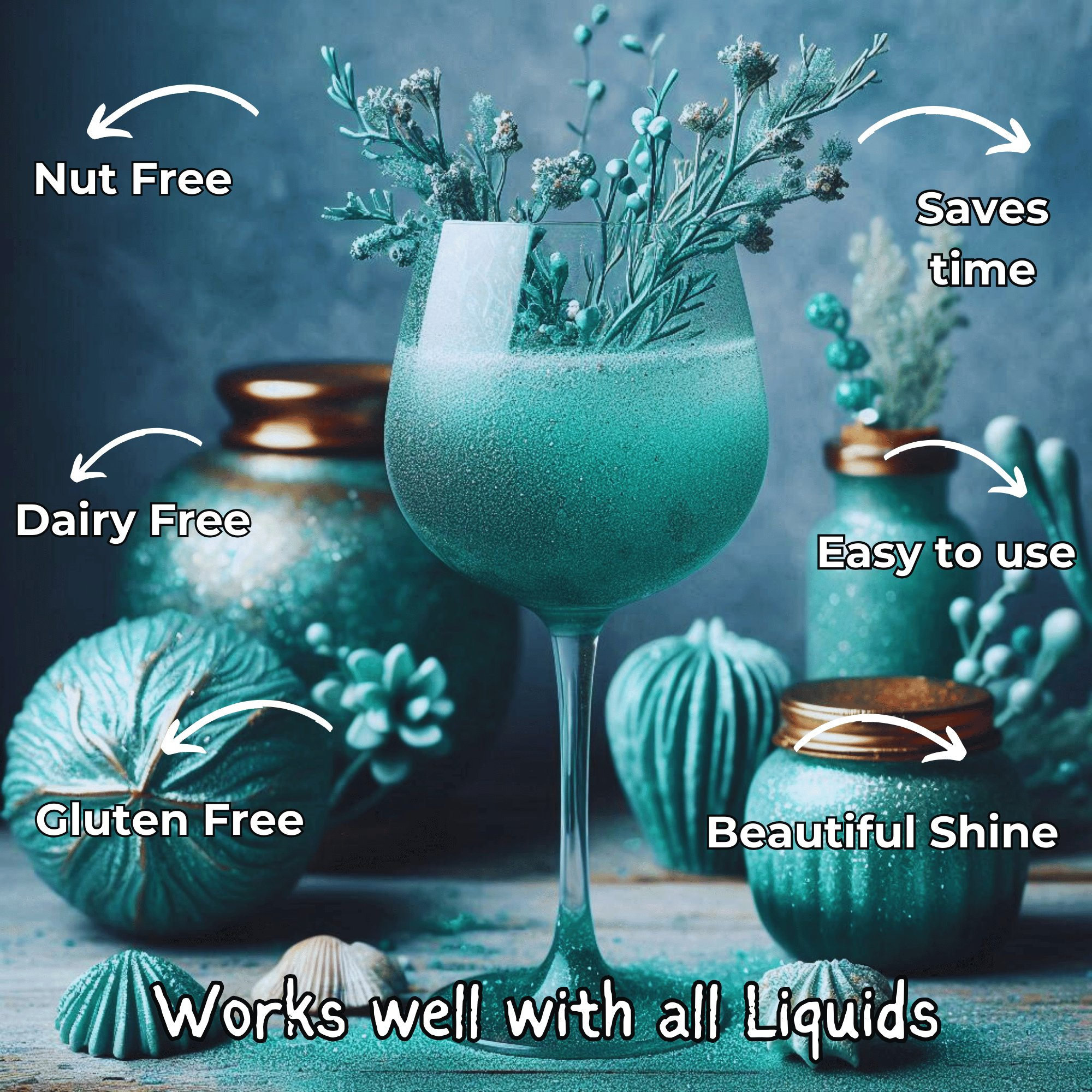 thistle green edible luster dust 5 g