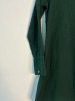 Thumbnail for trueBrowns Dark Green Dobby Top