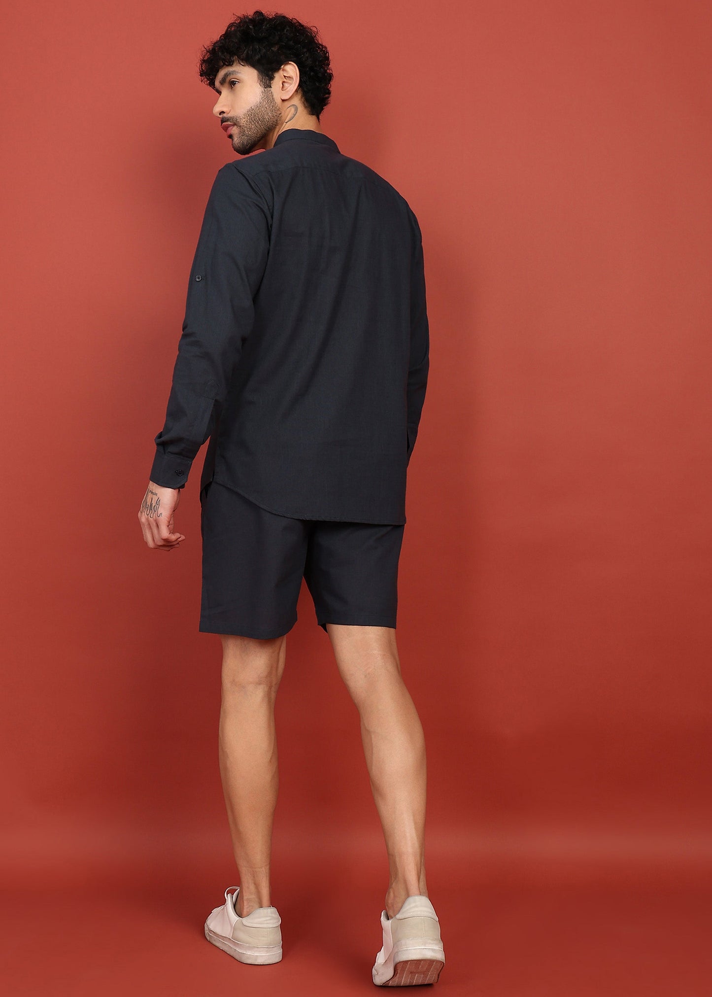 Fabmade Onyx Noir Short Kurta Co-Ord Set - Distacart