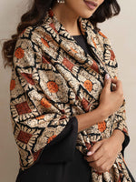 Thumbnail for trueBrowns Black Embroidered Woollen Stole