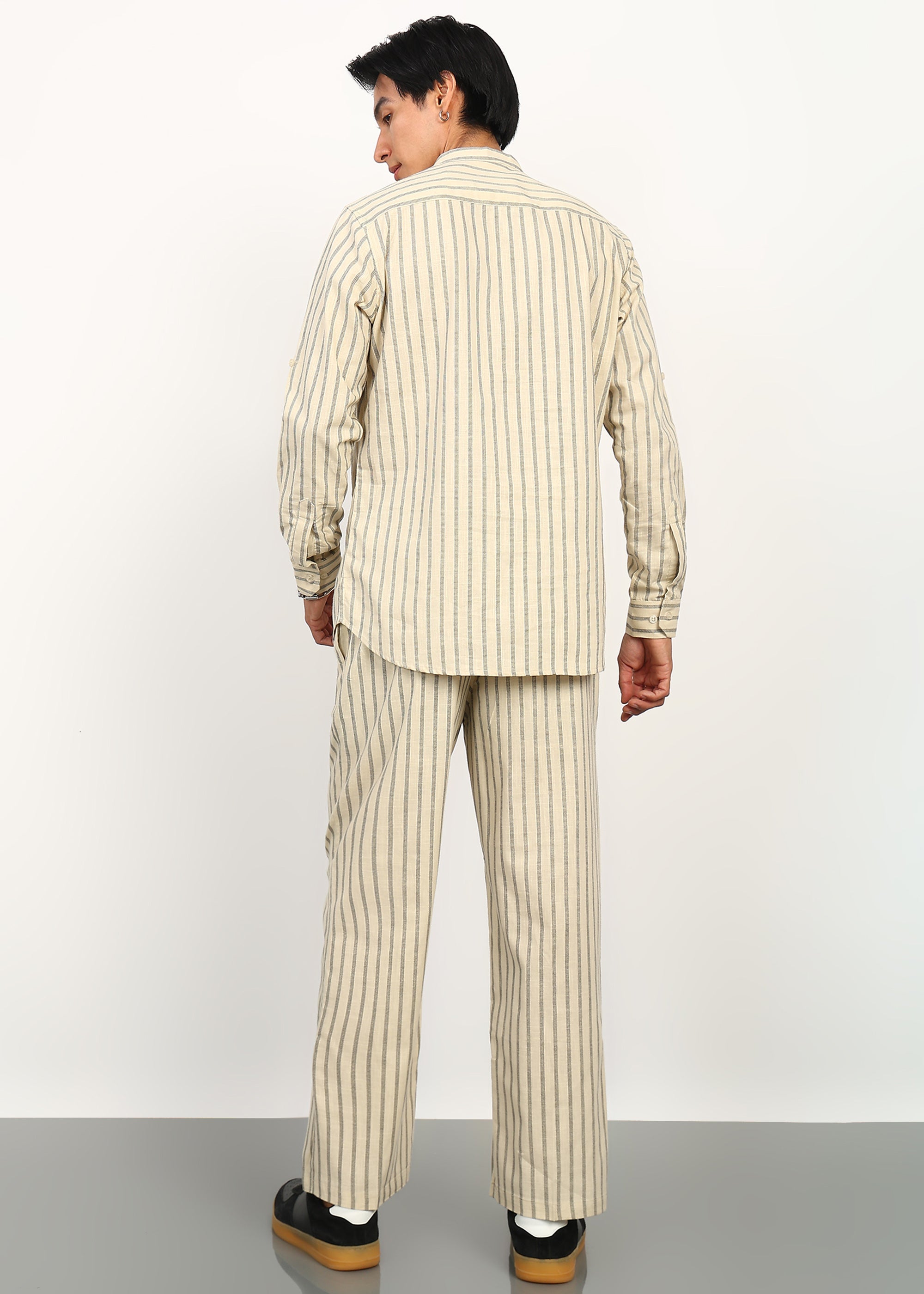 Fabmade Sandline Stripe Linen Set - Distacart