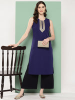 Thumbnail for Ahalyaa Women Yoke Design Sequinned Kurta - Distacart