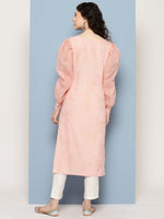 Thumbnail for Ahalyaa Women Floral Printed Pastels Crepe Kurta - Distacart