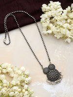 Thumbnail for trueBrowns Silver Tone Pearl Drop Pendant Chain - Distacart