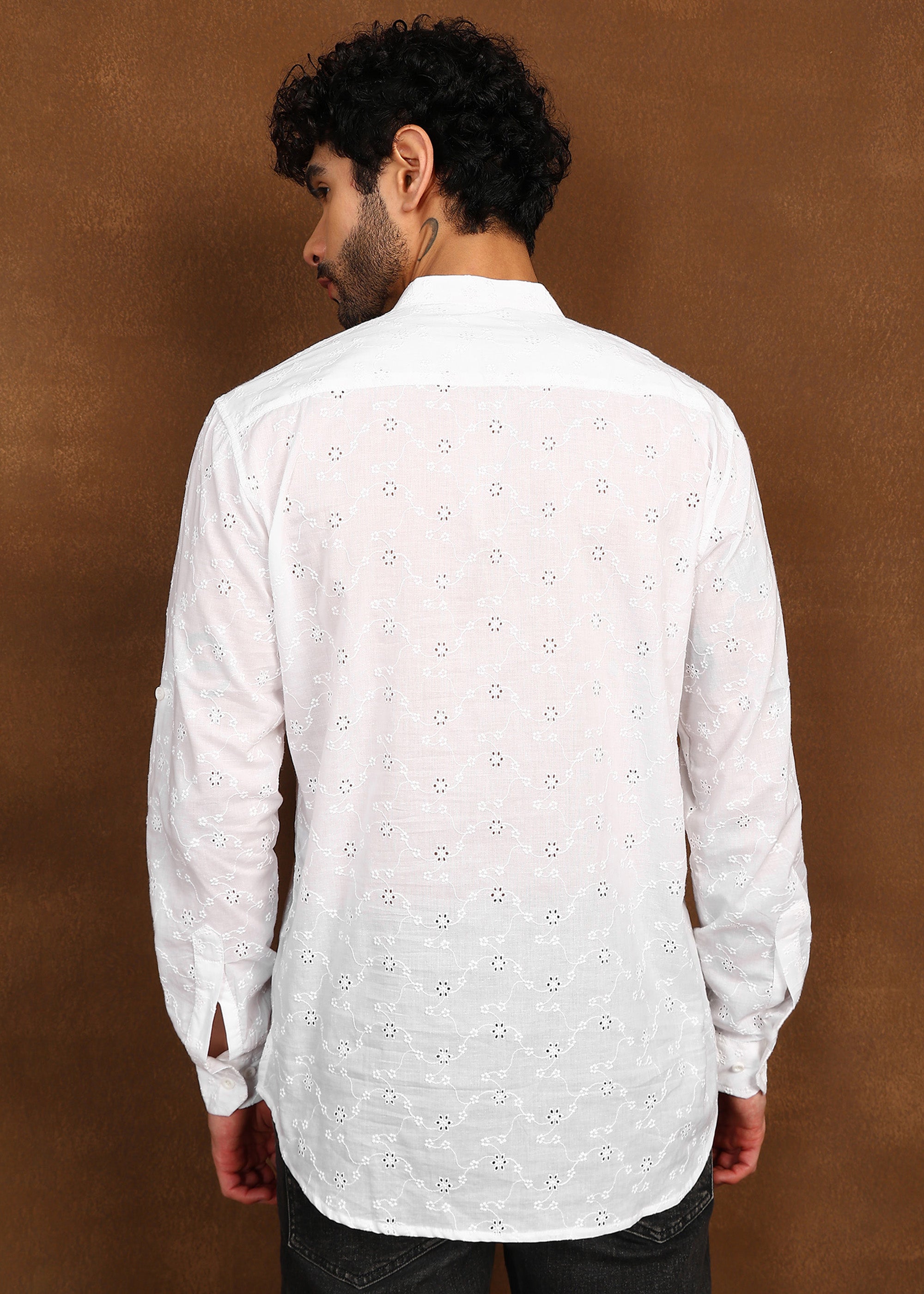 Fabmade Whisper Weave Linen Short Kurta - Distacart
