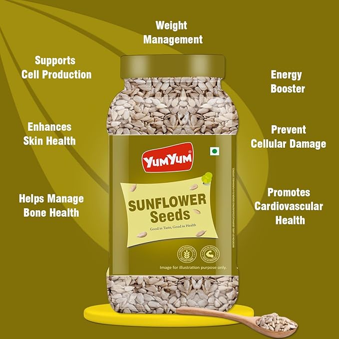 Yum Yum Roasted & Salted Sunflower Seeds Jar - Dista